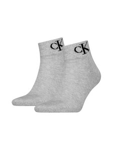 Calvin Klein - Sokid CKJ Monogram, 2 paari - 003 LIGHT GREY MELANGE | Stockmann