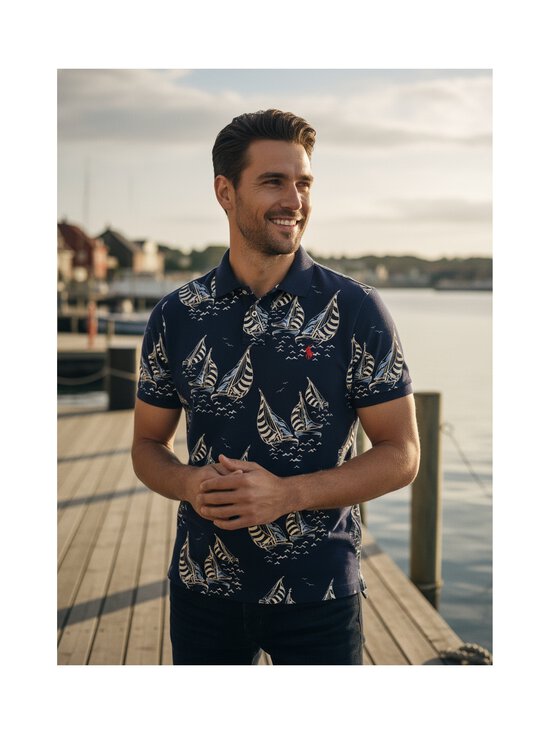 Polo Ralph Lauren - Sailboat Race -pikeepaita - SAILBOAT RACE-NEWPORT NAVY | Stockmann - photo 6