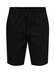 Only & Sons - Linasegust lühikesed püksid OnsLinus - BLACK | Stockmann