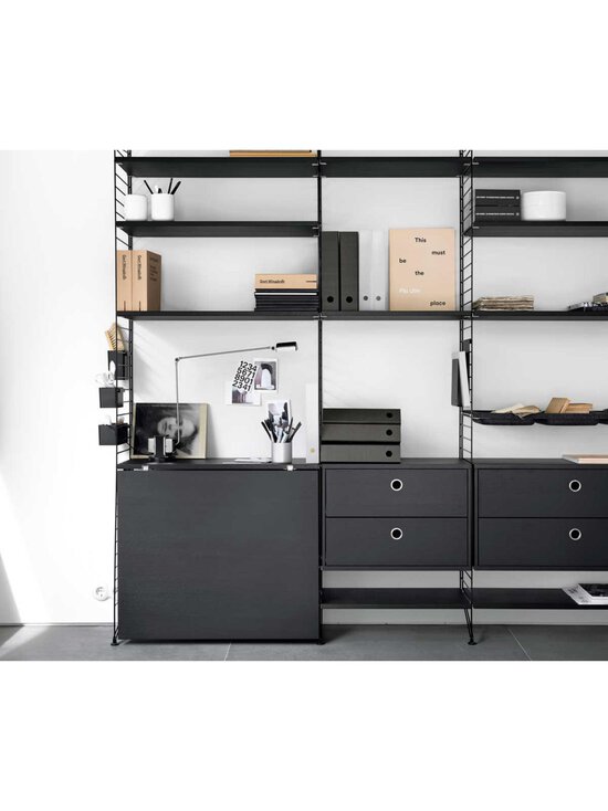 String - String System -hyllysetti 3 kpl musta saarni 58 x 30 cm - BLACK | Stockmann - photo 4