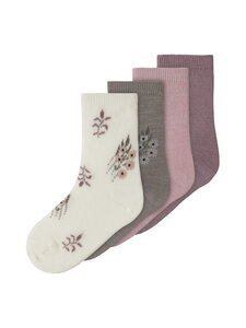 Name It - NmfWak-sukat 4-pack - TOADSTOOL PACK:4P SATE JAQ+TPAD+VIOLET+SNOW JAQ | Stockmann