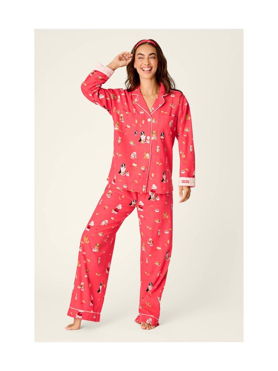 Pj Salvage - Flannels-pyjama - 558 ULTRA PINK | Stockmann - photo 2