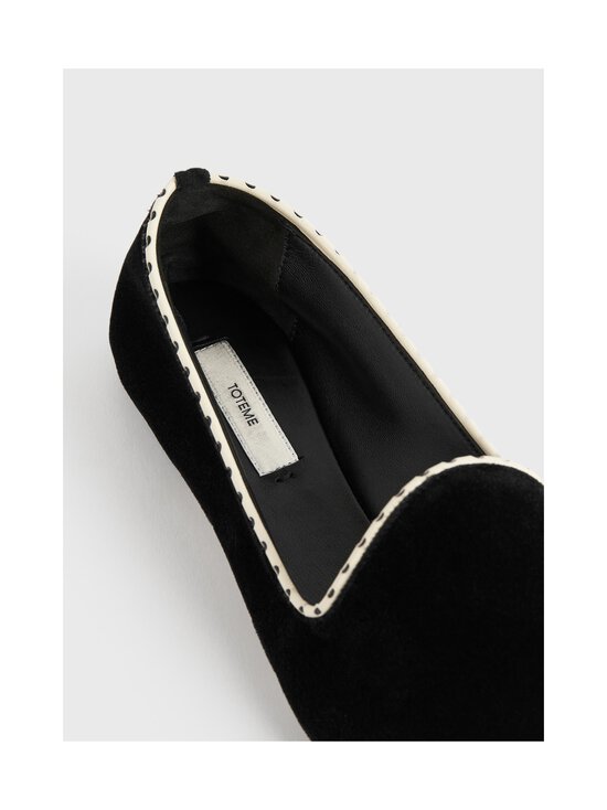 TOTEME - Velvet Venetian -tohvelit - BLACK 001 | Stockmann - photo 4