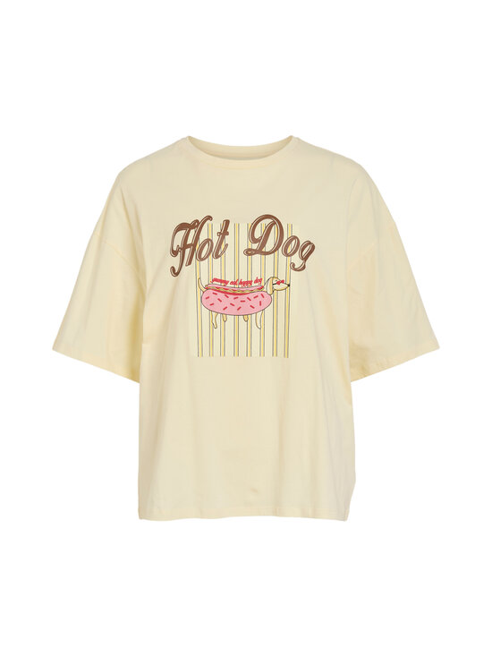 Vila - ViColo Hot Dog t-paita - PASTEL YELLOW PRINT:HOT DOG | Stockmann - photo 1