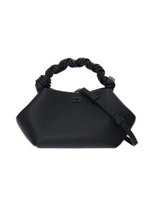 Ganni - Bou Bag Small Grained -laukku - 099 BLACK | Stockmann