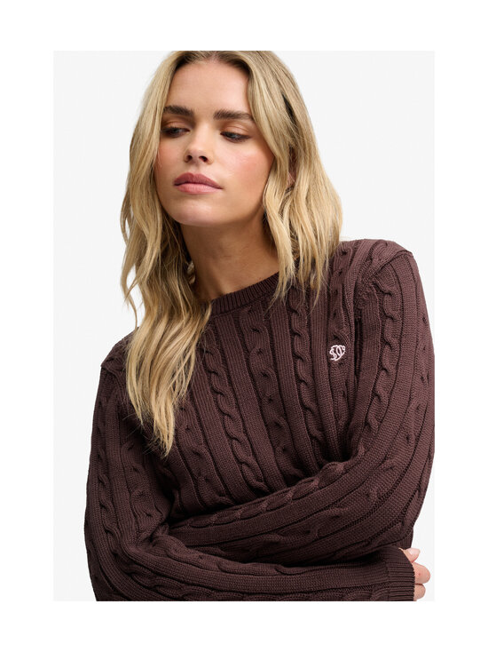 Superdry - Essentials-palmikkoneule - 8TP CHESTNUT BROWN | Stockmann - photo 2
