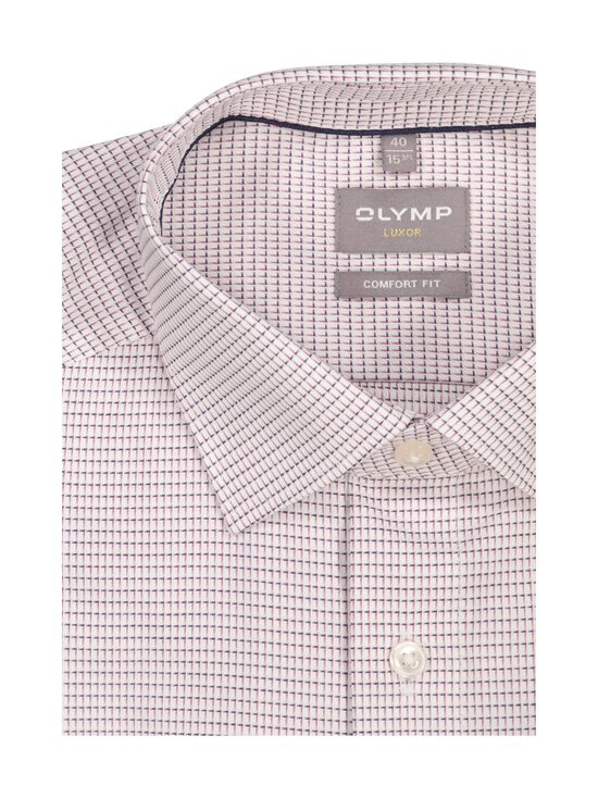 Olymp - Comfort Fit Structure Check -kauluspaita - 93 MAUVE | Stockmann - photo 2