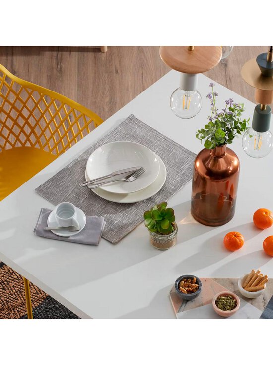 Kave Home - Argo-ruokapöytä valkoinen melamiini / valkoinen 160 x 100 cm - WHITE | Stockmann - photo 6