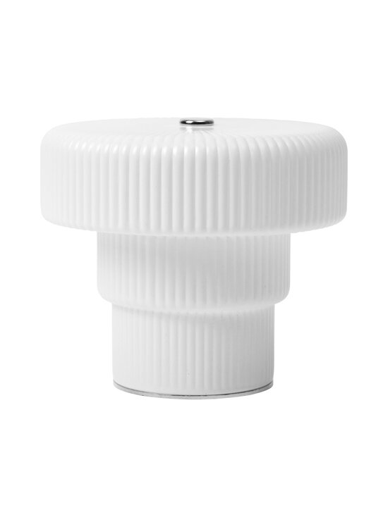 Ferm Living - Ripple Portable - johdoton pöytävalaisin 10 cm - WHITE | Stockmann - photo 1