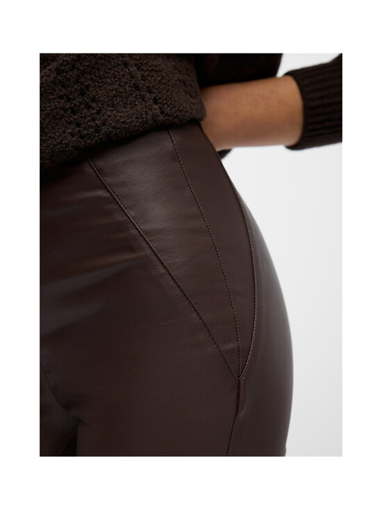 Object - ObjBelle Mid Waist Coated -leggingsit - SEAL BROWN | Stockmann - photo 5