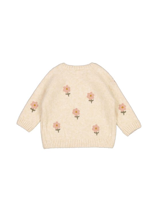 Lindex - Embroidery Jumper -neule - 1827 LIGHT BEIGE MELANGE | Stockmann - photo 2