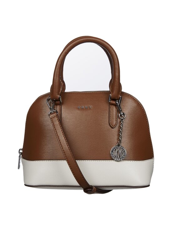 Dkny - BRYANT DOME SATCHEL -nahkalaukku - CFW - COFFEE/WHT - photo 1 Dkny - BRYANT DOME SATCHEL -nahkalaukku - CFW - COFFEE/WHT | Stockmann - photo 1