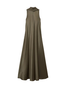 Reiss - Fae Satin Cape Maxi -mekko - 35 KHAKI GREEN | Stockmann