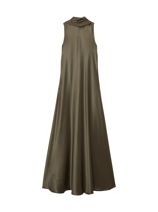 Reiss - Fae Satin Cape Maxi -mekko - 35 KHAKI GREEN | Stockmann - photo 1