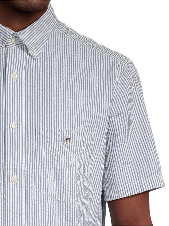 GANT - Regular Fit Seersucker -kauluspaita - 407 RICH BLUE - photo 4 GANT - Regular Fit Seersucker -kauluspaita - 407 RICH BLUE | Stockmann - photo 4