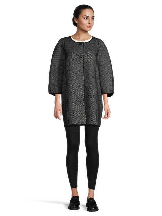 Emporio Armani - Viittamallinen villakangastakki - FC011 BLACK FANCY | Stockmann - photo 2