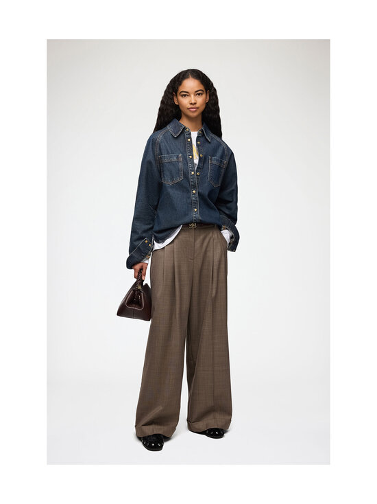 Ganni - Slub Mix Batwing -farkkupaita - NULL DARK BLUE VINTAGE | Stockmann - photo 2