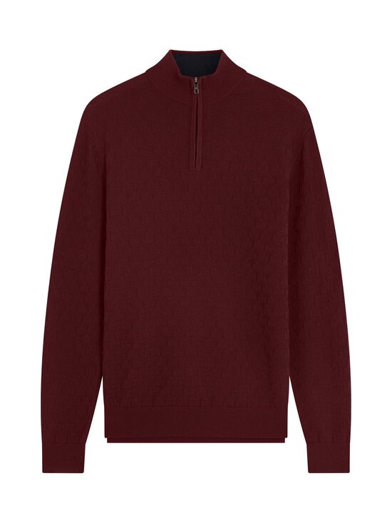 Ted Baker London - Jeremee Half Zip -neulepaita - MAROON | Stockmann - photo 1