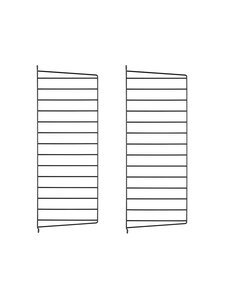 String - String System -seinäsivupaneelit musta 75 x 30 cm - BLACK | Stockmann