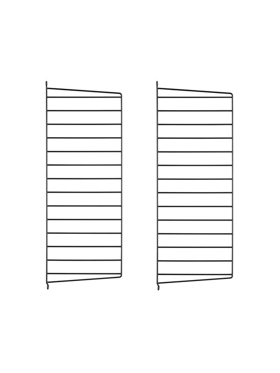 String - String System -seinäsivupaneelit musta 75 x 30 cm - BLACK | Stockmann - photo 1