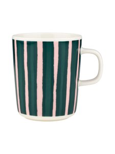 Marimekko - Piccolo-muki 2.5 dl - WHITE, PINK, DK.GREEN | Stockmann