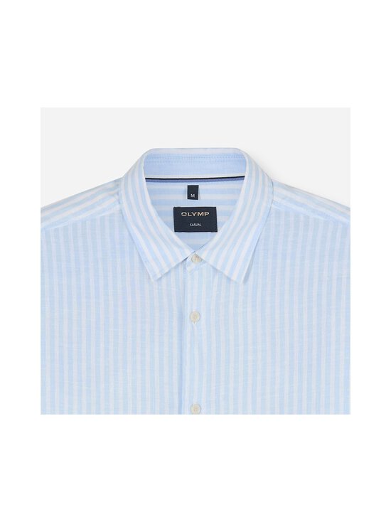 Olymp - Regular Fit Casual Stripe -pellavakauluspaita - 10 HELLBLAU | Stockmann - photo 3