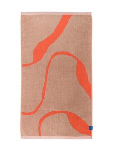 Mette Ditmer Denmark - Nova Arte -pyyhe 70 x 133 cm - 16 LATTE / ORANGE | Stockmann