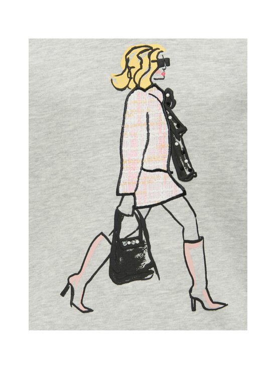 KIDS ONLY - KogLabinet-collegepaita - LIGHT GREY MELANGE PRINT:WALK | Stockmann - photo 3