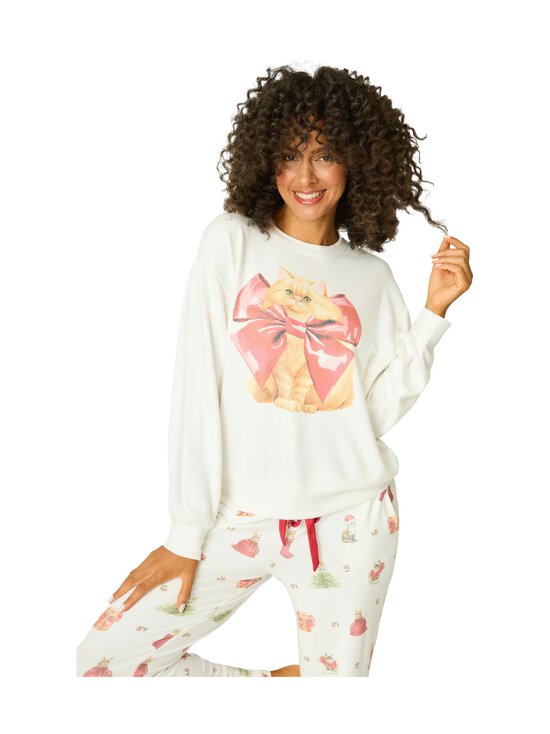 Pj Salvage - Pidžaamasärk Feline Festive - 102 OFF-WHITE | Stockmann - photo 1