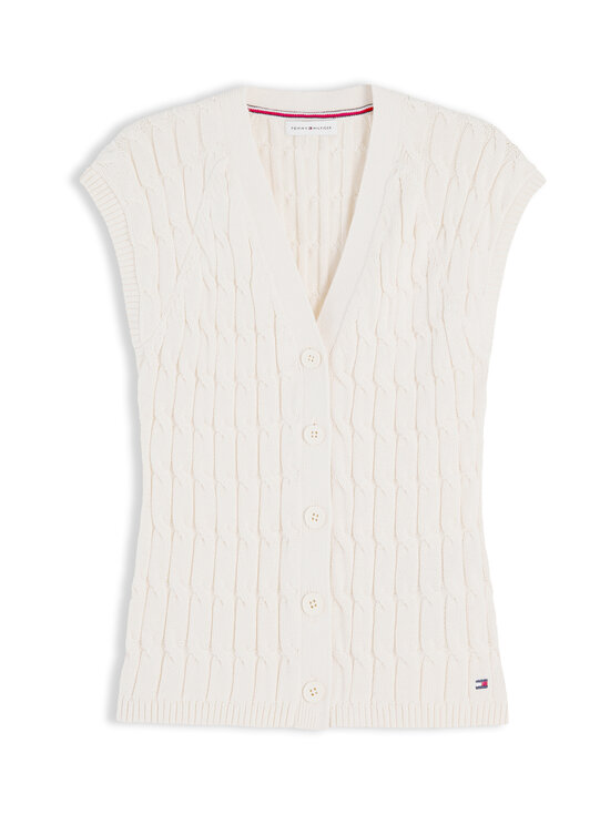 Tommy Hilfiger - Cable adīta veste - Z00 IVORY PETAL | Stockmann - photo 1