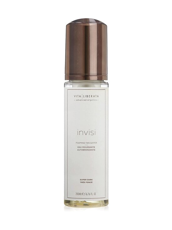 Invisi Foaming Tan Water -vaahtoava itseruskettava vesi, Super Dark 200 ml
