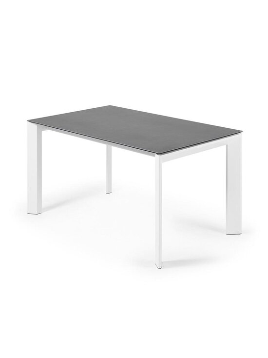 Kave Home - Axis- jatkettava ruokapöytä keraaminen/valkoinen 90 x 160/220 cm - GREY | Stockmann - photo 1