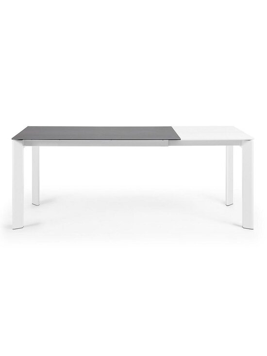 Kave Home - Axis- jatkettava ruokapöytä keraaminen/valkoinen 90 x 160/220 cm - GREY | Stockmann - photo 4