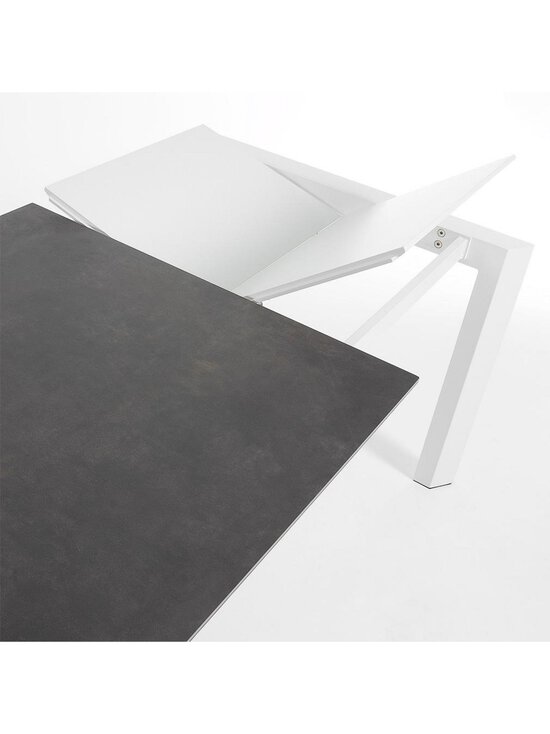 Kave Home - Axis- jatkettava ruokapöytä keraaminen/valkoinen 90 x 160/220 cm - GREY | Stockmann - photo 5