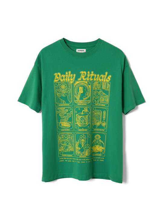 Damson Madder - Daily Rituals Graphic t-paita - GREEN | Stockmann - photo 1