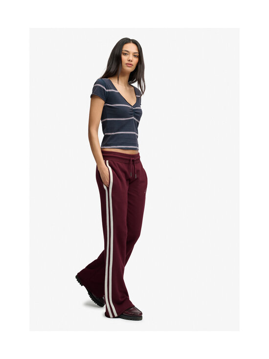 Superdry - Athletic Essential Stripe Flare -collegehousut - 1KD PORT RED | Stockmann - photo 3