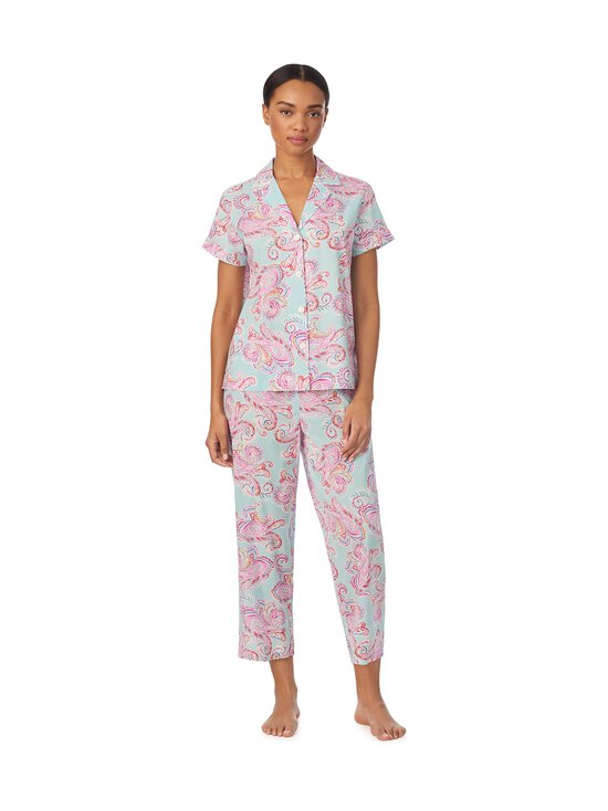 Lauren Ralph Lauren - Notch Collar Cropped -pyjama 2-osainen - 942 MULTIPAIS | Stockmann - photo 1