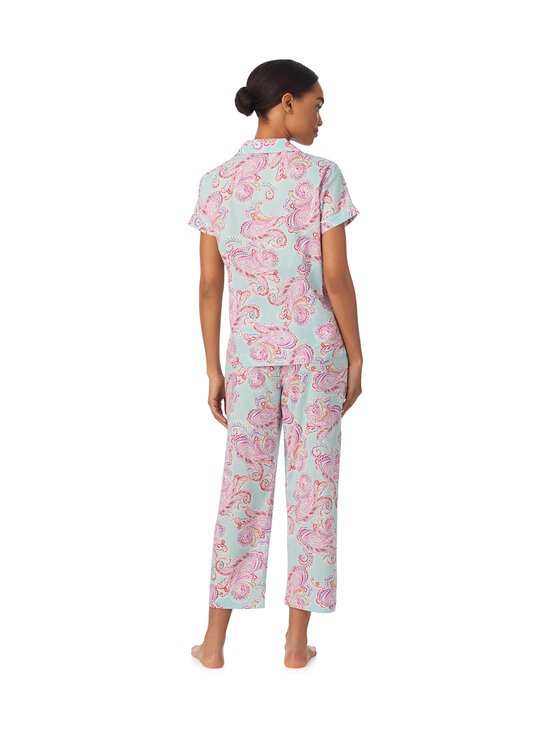 Lauren Ralph Lauren - Notch Collar Cropped -pyjama 2-osainen - 942 MULTIPAIS | Stockmann - photo 2