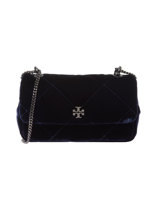 Tory Burch - Sametkott Kira Diamond Quilt Velvet Pave Mini Flap - PERFECT NAVY | Stockmann - photo 1