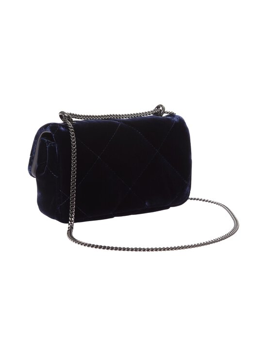 Tory Burch - Sametkott Kira Diamond Quilt Velvet Pave Mini Flap - PERFECT NAVY | Stockmann - photo 2
