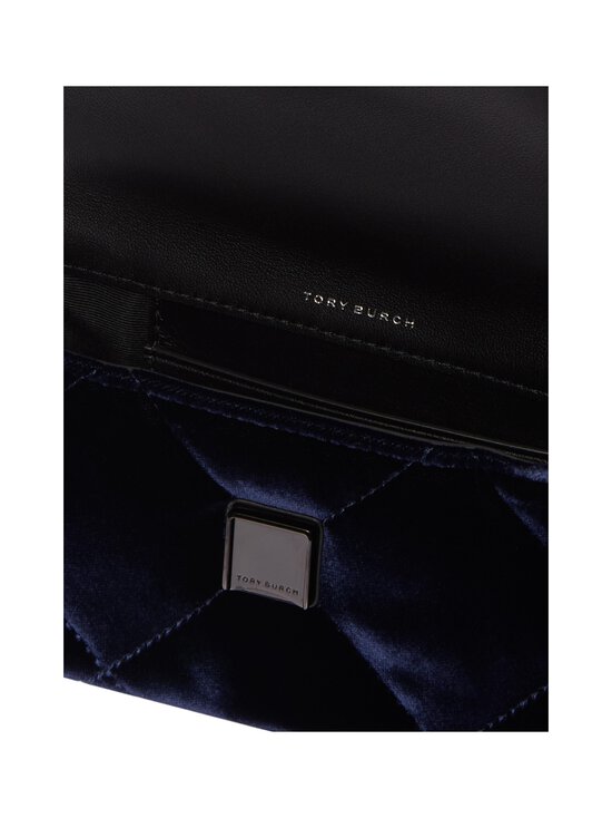 Tory Burch - Sametkott Kira Diamond Quilt Velvet Pave Mini Flap - PERFECT NAVY | Stockmann - photo 3