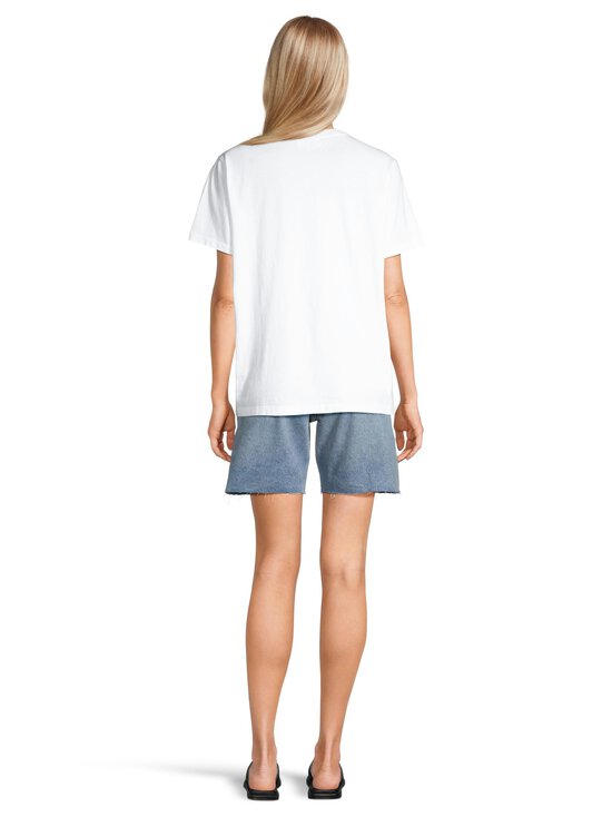 Ganni - Strawberry Basic Cotton Jersey -paita - 151 BRIGHT WHITE | Stockmann - photo 3