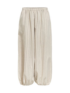 Object - Püksid ObjBelem Lo Harem - BIRCH STRIPES:BLACK | Stockmann