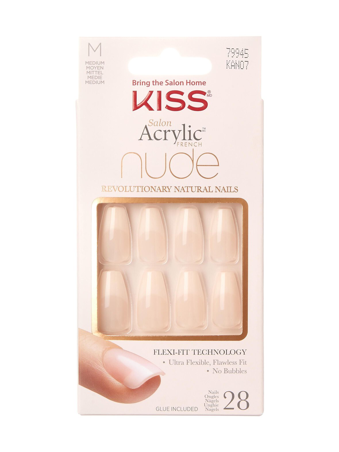 Salon acrylic nails coffin -kynsisetti