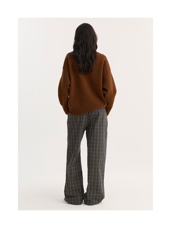 Róhe - Relaxed fit Checked -housut - 988_520 BLACK / BROWN CHECK | Stockmann - photo 3