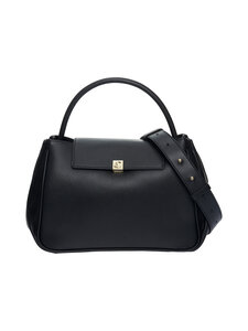 Coccinelle - Pansy Bimaterial Smooth Leather -käsilaukku - 001 NOIR/NOIR | Stockmann