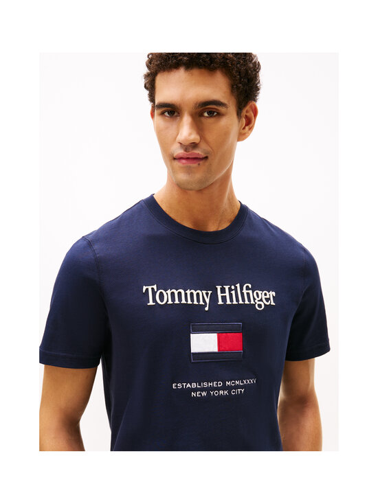 Tommy Hilfiger - Embro Flag t-paita - DW5 DESERT SKY | Stockmann - photo 5