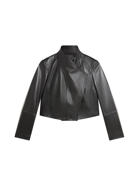 Ted Baker London - Riyoze Cropped Wrap Jacket -nahkatakki - BLACK | Stockmann - photo 1