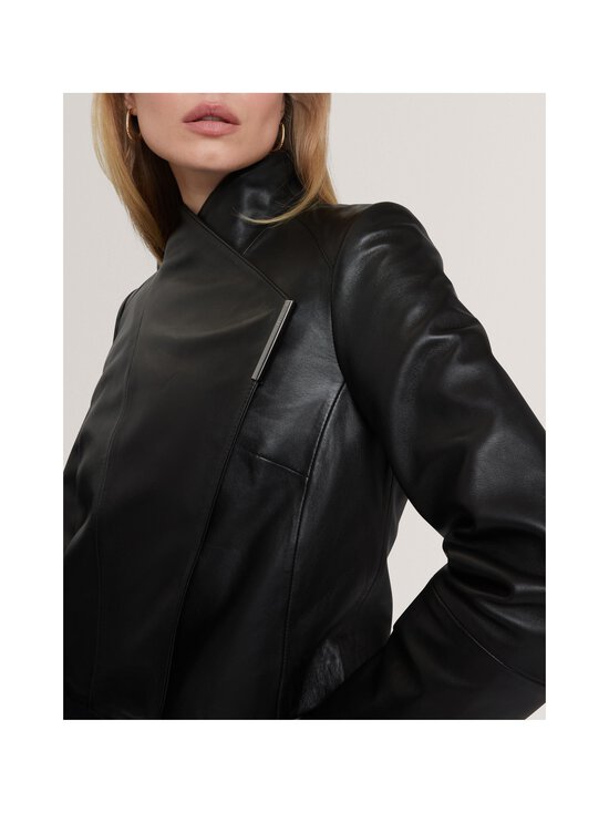 Ted Baker London - Riyoze Cropped Wrap Jacket -nahkatakki - BLACK | Stockmann - photo 4
