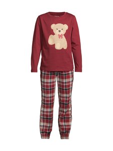 Bogi - Neppe flaneļa pidžama, 2 daļas - RED COMBO | Stockmann